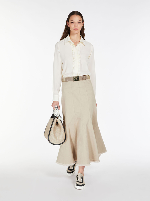 ピュア コットン マーメイド スカート 詳細画像 ベージュ 6