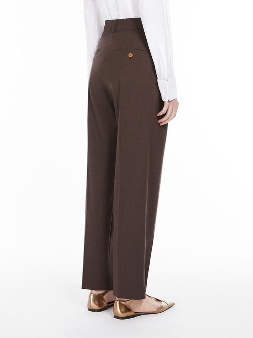 ヴァージンウール ストレッチ パンツ 詳細画像 ブラウン 2