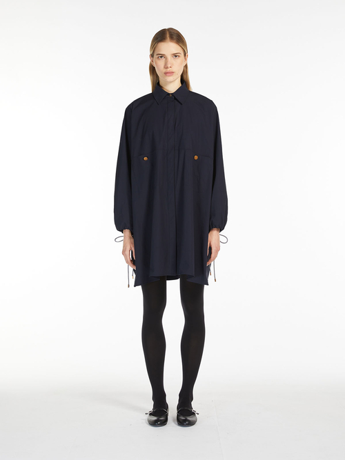 コットン ポプリン シャツ ドレス