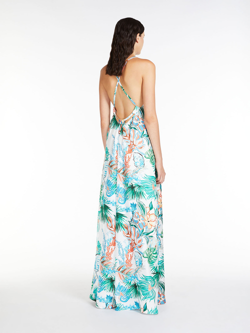 ピュア シルク プリント ドレス 詳細画像 グリーン 2