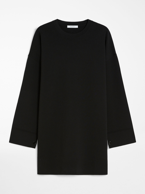 ビスコース  ニット ドレス 詳細画像 ブラック 4