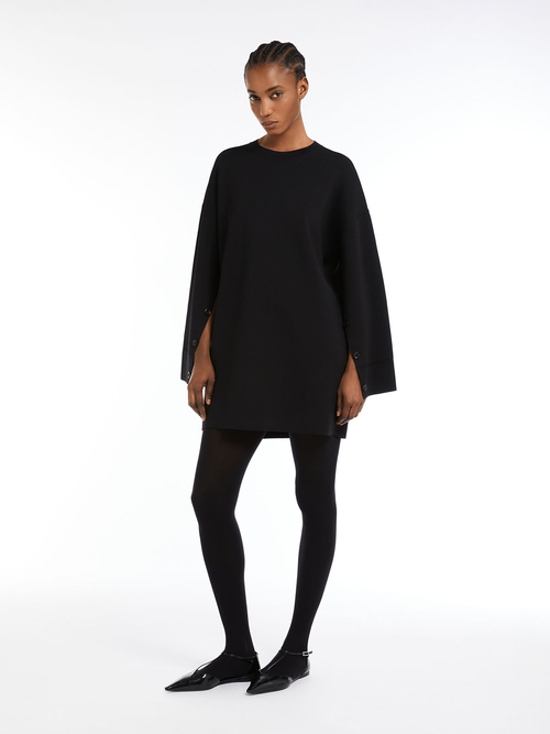 ビスコース  ニット ドレス 詳細画像 ブラック 5