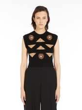 ウール カシミヤ ニット ベスト