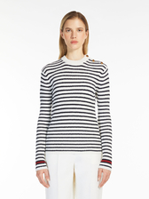 ピュア ウール ボーダー ニット