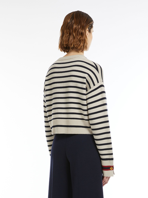 ピュア ウール クロップド ニット 詳細画像 サンド 2