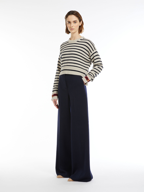 ピュア ウール クロップド ニット 詳細画像 サンド 4