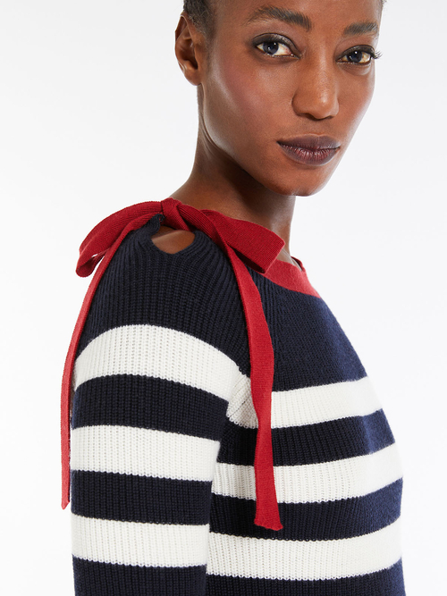 ピュア ウールアリボン ニット 詳細画像 ネイビー 3