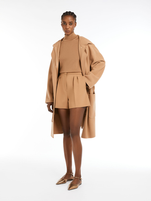 ピュア ウール ハイネック ニット 詳細画像 キャメル 4