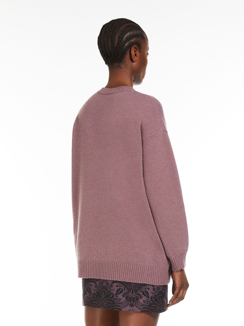 ウール カシミヤ オーバーサイズ ニット 詳細画像 パープル 2