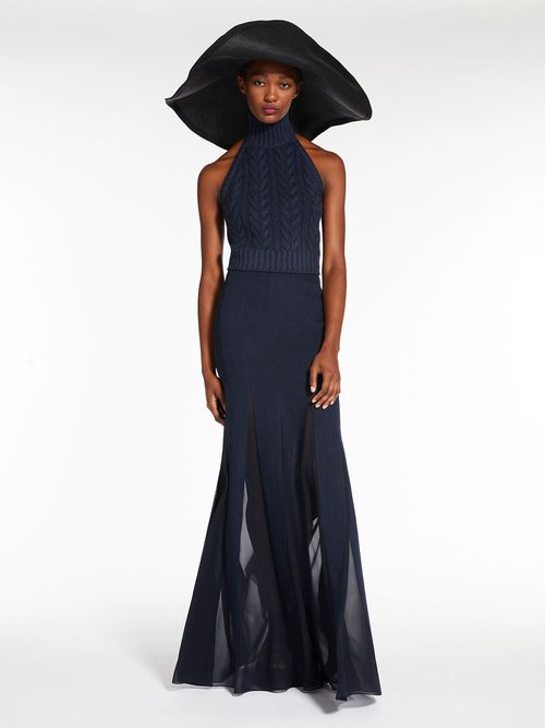 ピュア コットン ケーブル ニット 詳細画像 ウルトラマリン 4