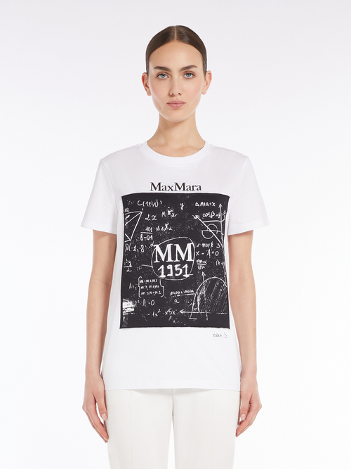 ピュア コットン プリント Tシャツ 詳細画像 ホワイト 1
