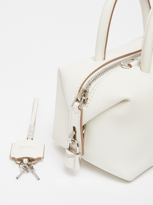 カーフレザー ダブル ハンドル バッグ 詳細画像 ホワイト 5