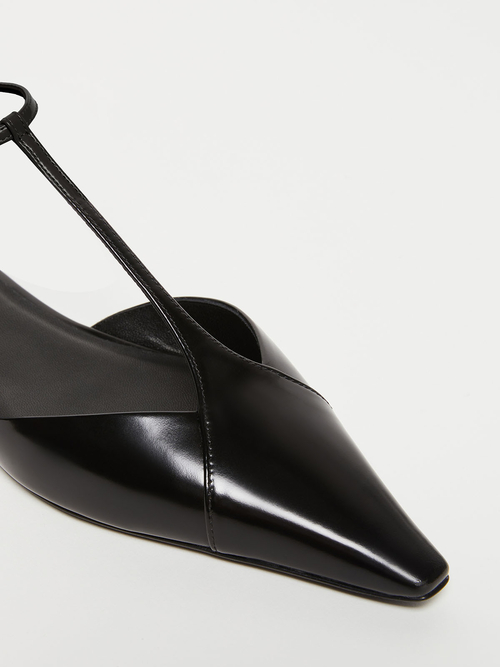 カーフ レザー バレエ シューズ 詳細画像 ブラック 3