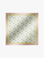 ピュア シルク プリントスカーフ