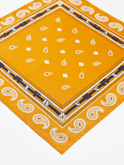 ピュア シルク スカーフ 詳細画像 ゴールド 2