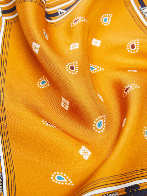 ピュア シルク スカーフ 詳細画像 ゴールド 3