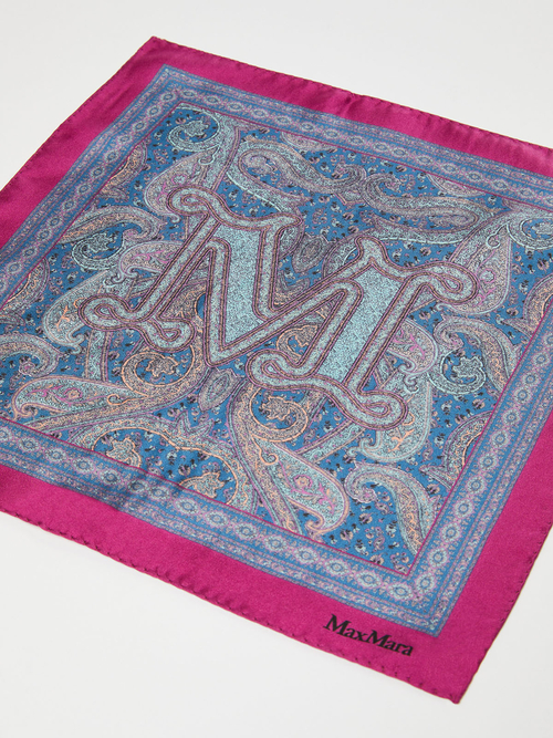 ピュア シルク スカーフ 詳細画像 ターコイズ 2