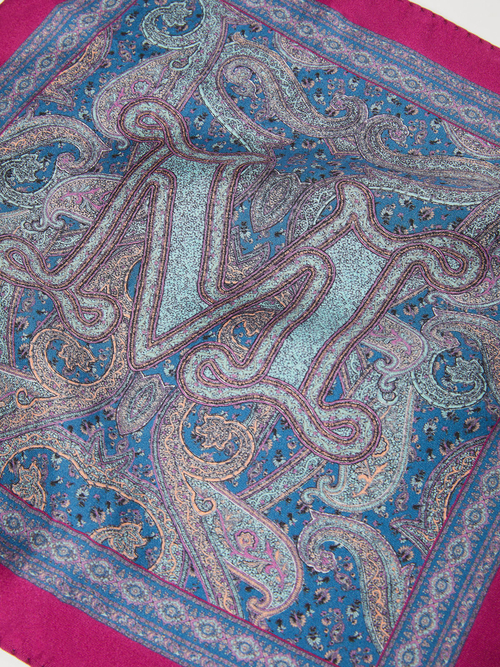 ピュア シルク スカーフ 詳細画像 ターコイズ 3