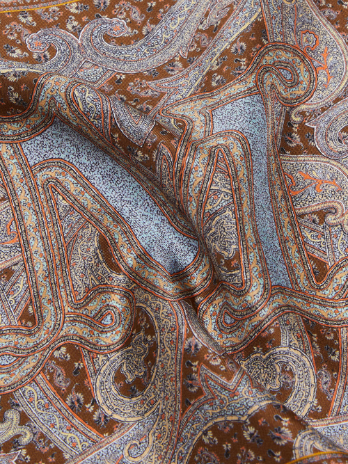 ピュア シルク スカーフ 詳細画像 ターコイズ 5