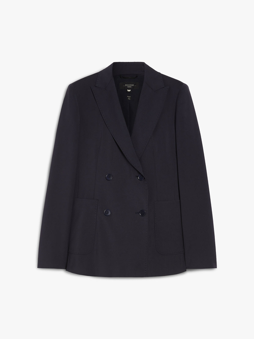 ピュア ウール キャンバス ダブルブレスト ジャケット 詳細画像 ネイビー 4