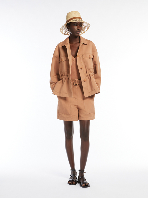 コットン リネン ドローストリング ジャケット 詳細画像 デザートベージュ 5