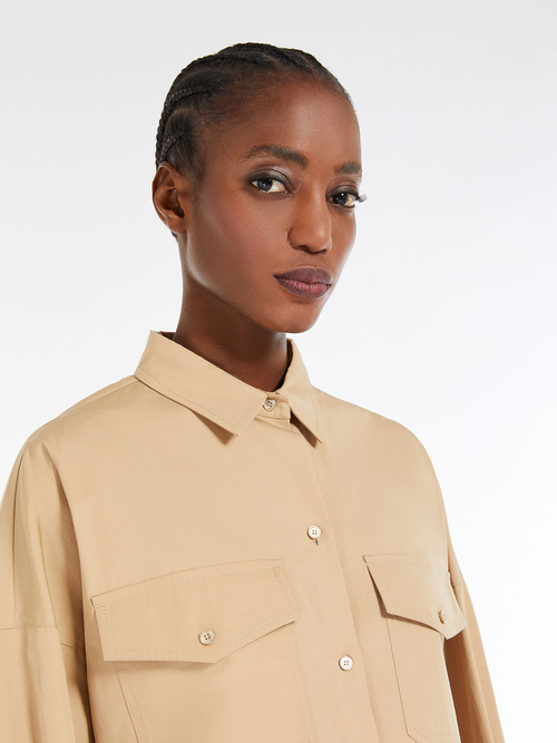 コットン ポプリン シャツ 詳細画像 ベージュ 4