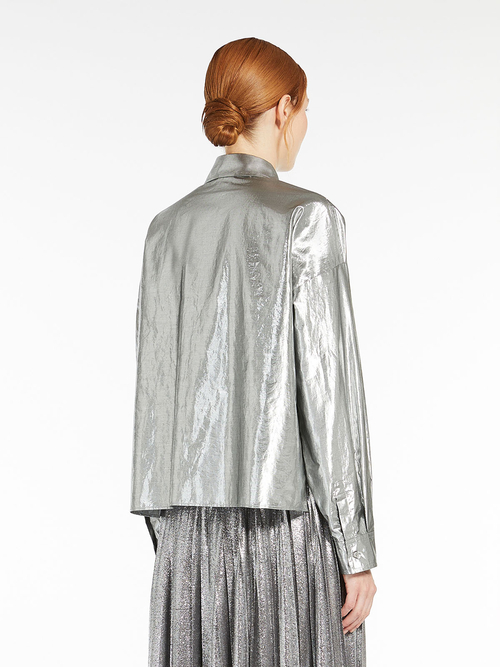 メタリック コットン シャツ 詳細画像 シルバー 2