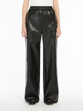 コーティング ファブリック パラッツォパンツ