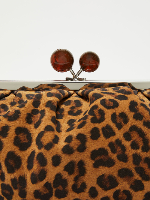 スエード レオパード ラージ パスティチーノ バッグ 詳細画像 ブラウン 4