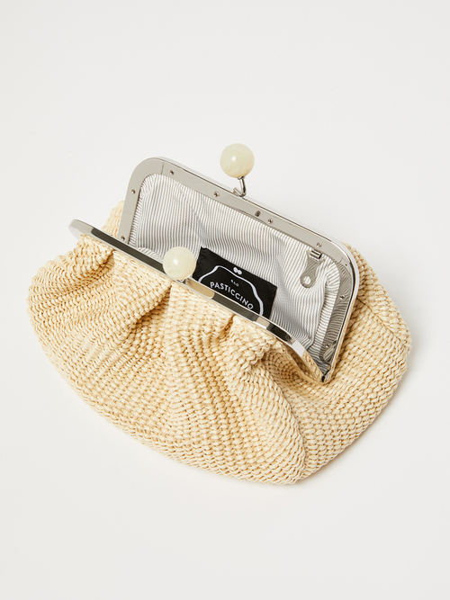 ラフィア エフェクト スモール パスティチーノ バッグ 詳細画像 ピンク 11