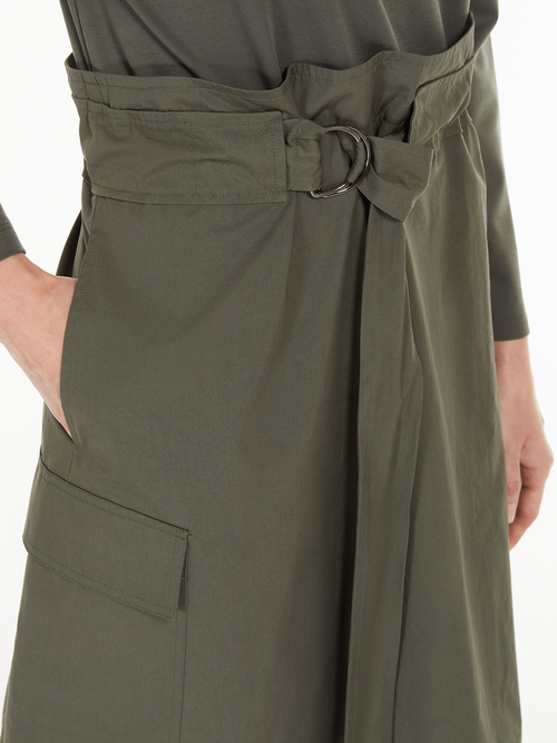 バイマテリアル ジャージー ドレス 詳細画像 カーキ 3