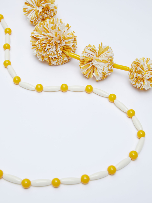 ダブルチェーン モチーフ ネックレス 詳細画像 ブラック 5