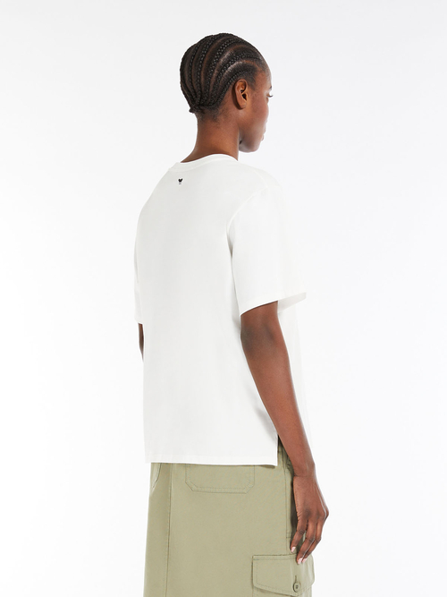 コットン ジャージー Tシャツ 詳細画像 ホワイト&times;ネイビー 2