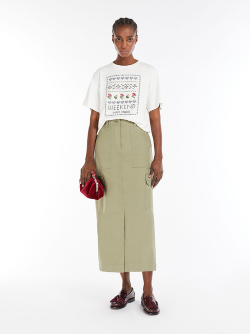 コットン ジャージー Tシャツ 詳細画像 ホワイト&times;ネイビー 6