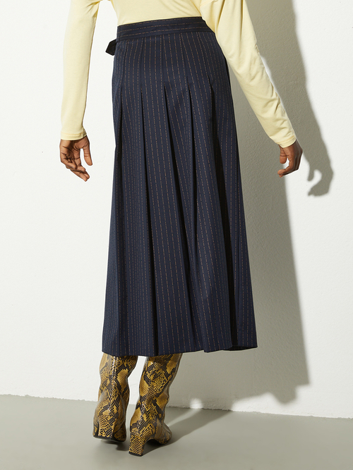  キルトスタイル フランネル スカート 詳細画像 ネイビー 2