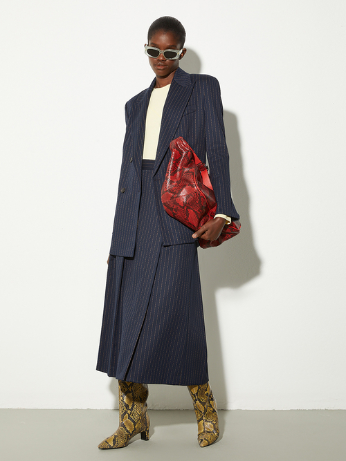  キルトスタイル フランネル スカート 詳細画像 ネイビー 5