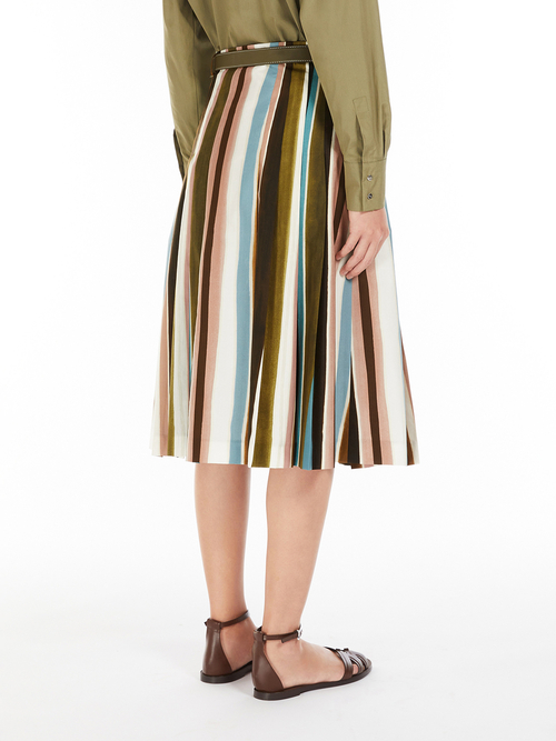 コットン ポプリン プリント スカート 詳細画像 ブラック 6