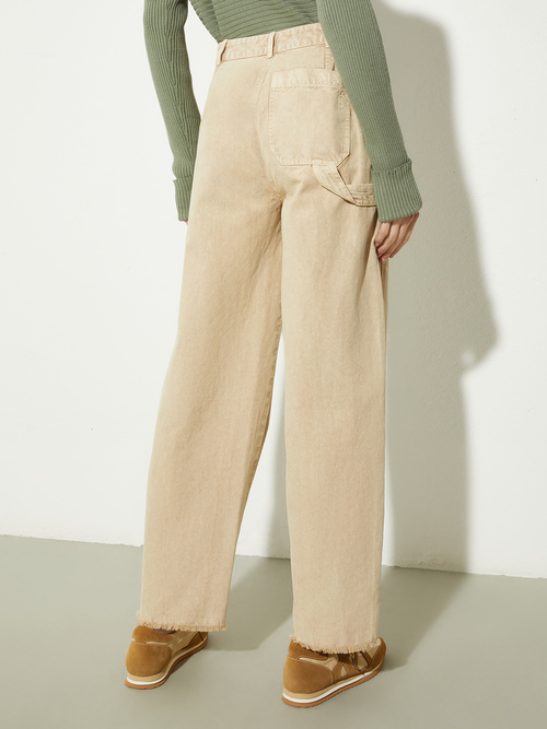  コットン キャンバス パンツ 詳細画像 ベージュ 2