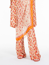 シルク プリント パンツ