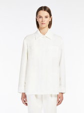 ビスコース リネン キャンバス シャツ ジャケット