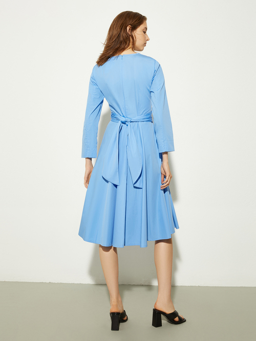  コットン ポプリン ドレス 詳細画像 スカイブルー 2