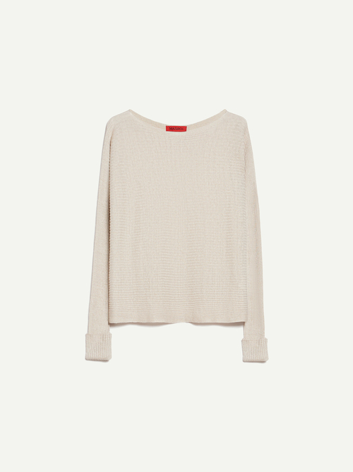  リネン ブレンド リブ セーター 詳細画像 ベージュ 4