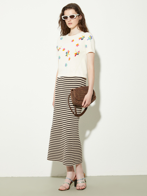  3D ジャージー ペンシルスカート 詳細画像 ミッドナイトブルー 5