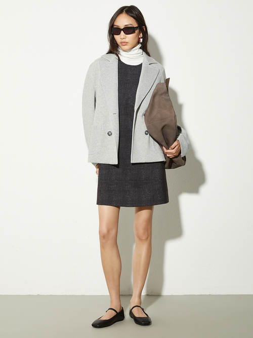  ピケジャージー ピーコート 詳細画像 メランジェグレー 5