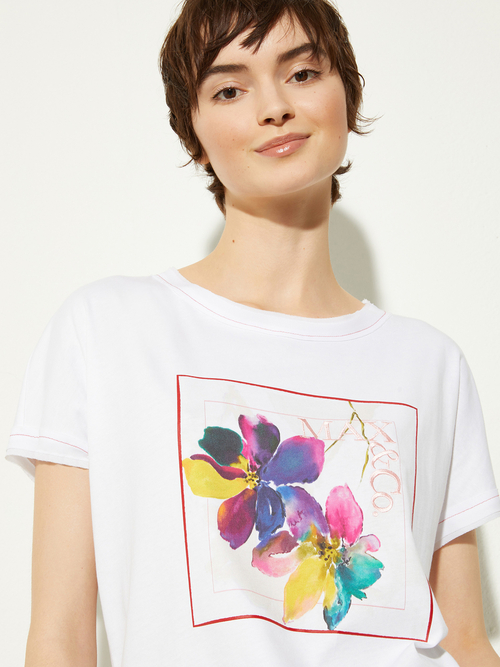 ロゴ プリント コットン Tシャツ 詳細画像 オプティカルホワイト 3