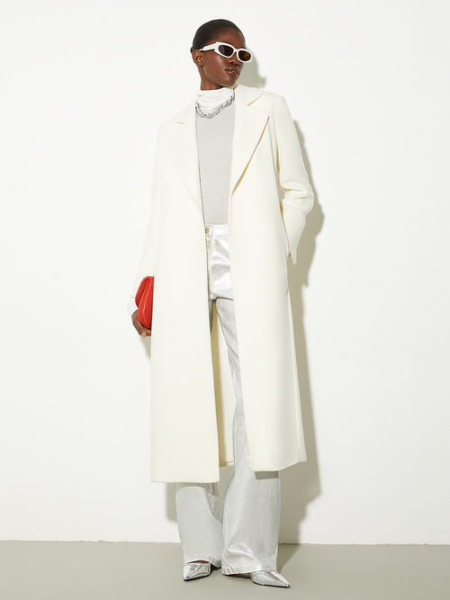  リヨセル ウール ブレンド タートルネック カットソー 詳細画像 アイボリー 5