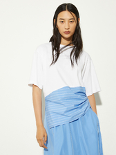  ドローストリング コットン Tシャツ