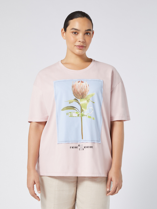 コットン プリント Tシャツ (※ブランド独自サイズ)