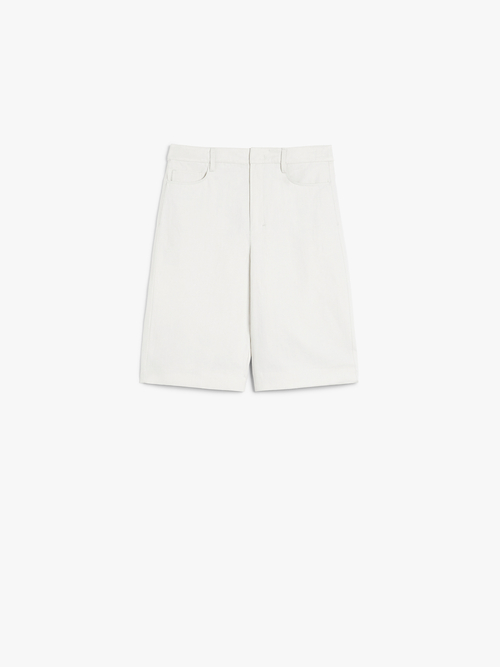 コットン リネン バミューダ パンツ 詳細画像 エクリュ 4