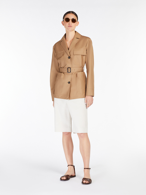 コットン リネン バミューダ パンツ 詳細画像 エクリュ 5